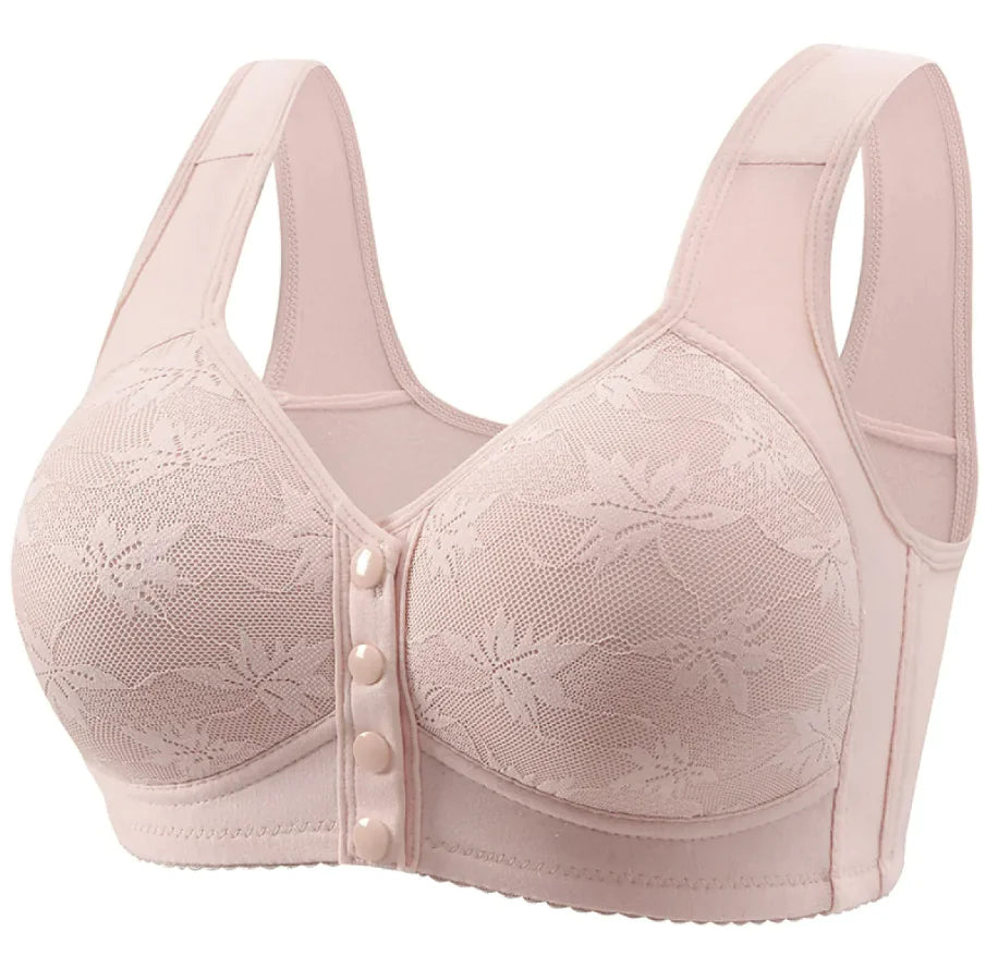 Plus Size Front Closure Push-Up Bra