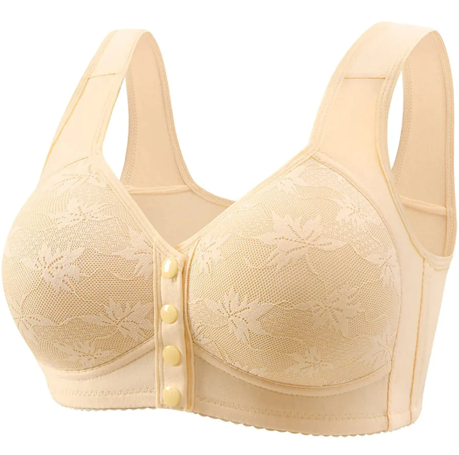 Plus Size Front Closure Push-Up Bra