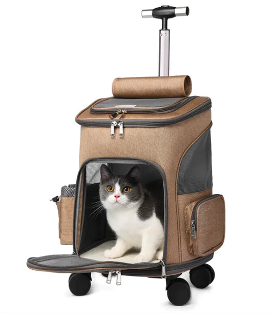 Portable Folding Pet Trolley Backpack