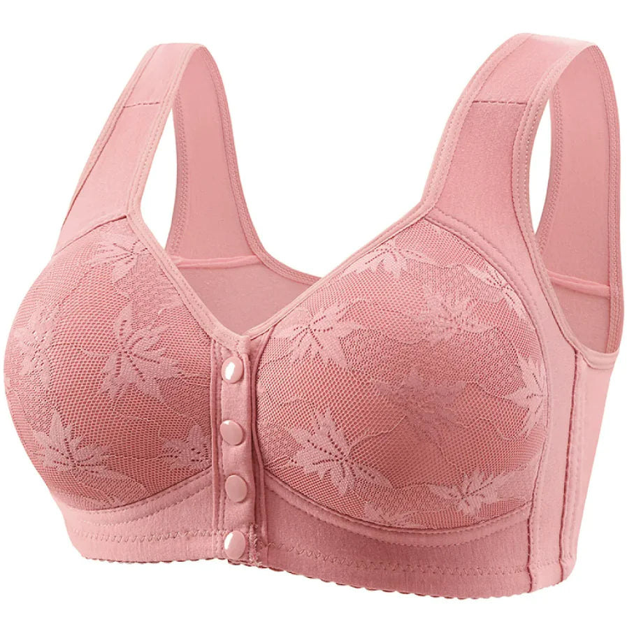 Plus Size Front Closure Push-Up Bra